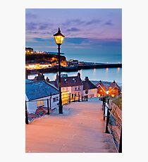 Whitby's 199 steps Photographic Print
