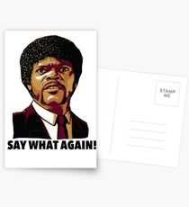 Pulp Fiction Say What Again Postcards