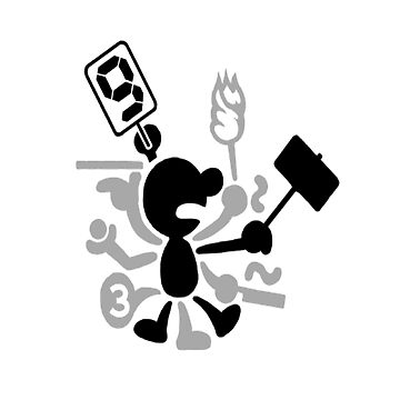 Mr. Game & Watch crowbar Sticker by KOSCs