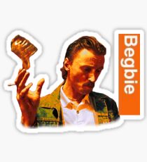 Begbie throws Glass of Beer - Scene from Trainspotting T-Shirt Sticker