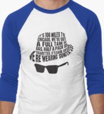 106 Miles to Chicago The Blues Brothers Men's Baseball Âľ T-Shirt
