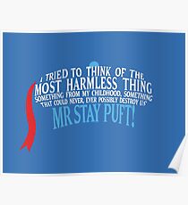 Mr Stay Puft Marshmallow Man Poster