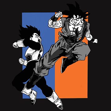 Goku and Vegeta Poster for Sale by malbubble