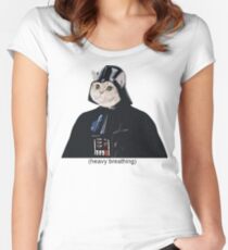 Heavy Breathing Women's Fitted Scoop T-Shirt
