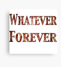 Whatever Forever Modern Baseball Canvas Print