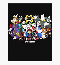 Undertale - All characters Photographic Print