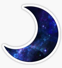 Galaxie Crescent Moon Sticker