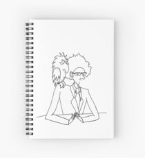 A Geography Teacher and his pet Crow Spiral Notebook