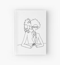 A Geography Teacher and his pet Crow Hardcover Journal