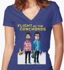 Flight Of The Conchords Women's Fitted V-Neck T-Shirt