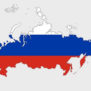 Russia National Flag Map Design Graphic by terrabismail · Creative Fabrica