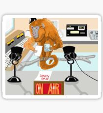 The News Announcer Sticker