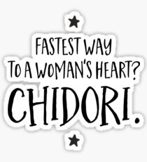 Fastest way to a woman's heart? Chidori. Sticker