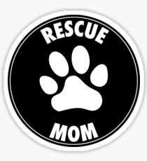 RESCUE MOM - CIRCLE Sticker