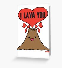 Lava Love Greeting Card