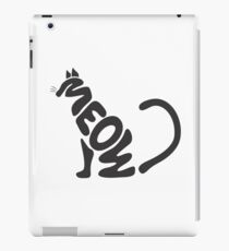 Meow Typography iPad Case/Skin