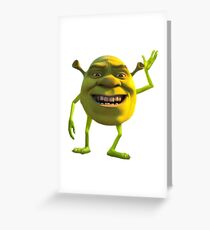 Shrek Wazowski Greeting Card