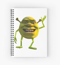 Shrek Wazowski Spiral Notebook