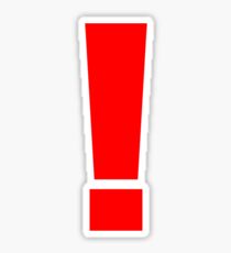 Red Exclamation Sticker