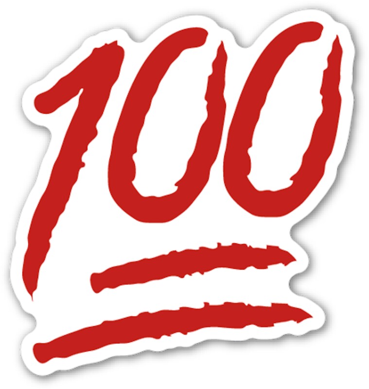 The 100  Stickers  Redbubble