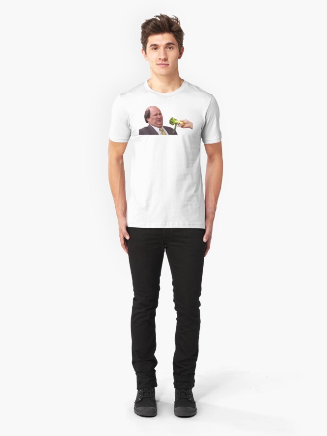 Alternate view of The Office Kevin Doesn't Like Broccoli Slim Fit T-Shirt