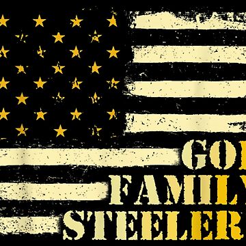 American Flag God Family Steelers Military Veteran T-Shirt iPhone