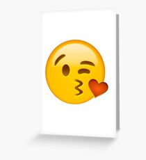 Emoji Herz Grußkarte