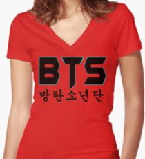 Camiseta entallada de cuello en V ♥ ♫ BTS-Bangtan Niños K-Pop Ropa y teléfono / iPad / Ordenador portátil / MackBook Estuches / Pieles y bolsos y Decoración del hogar y estacionario ♪ ♥