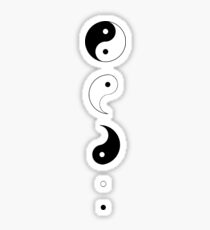 Yin Yang Disassembled Sticker