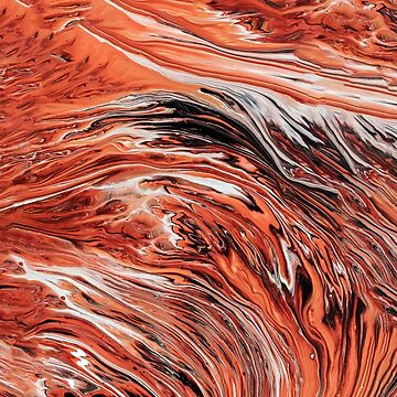 Artwork thumbnail, Orange marbling liquid abstract colourful art by Butterfly-Dream