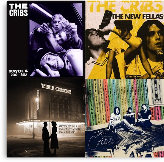 The Cribs Albums Canvas Print By Simonfoster365 Redbubble