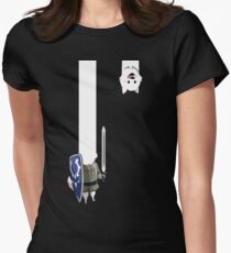 Undertale Lesser dog Women's Fitted T-Shirt