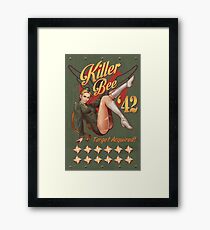 Killer Bee Pin Up Framed Print