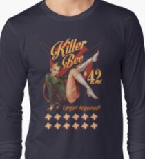Killer Bee Pin Up Long Sleeve T-Shirt