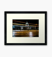 Capital streaks Framed Print