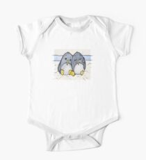 Cuddling Penguins One Piece - Short Sleeve
