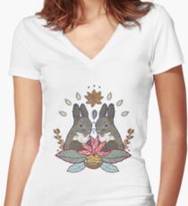 Eichhörnchen Liebe Shirt mit V-Ausschnitt