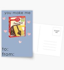 You Make Me... Funny Valentines Card Postcards