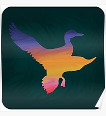 Sunset Duck Hunt Poster
