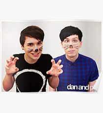 Póster Dan y Phil / danisnotonfire y AmazingPhil