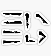 Undertale Mettaton leg sprites Sticker