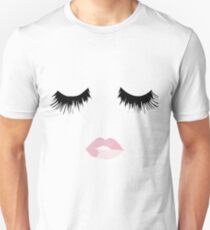 Eyelash Lip Print Unisex T-Shirt
