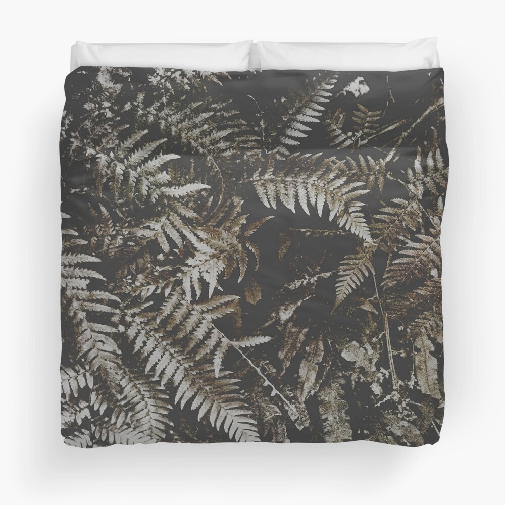 "Forest Fern" Duvet Cover by Kitsmumma Redbubble