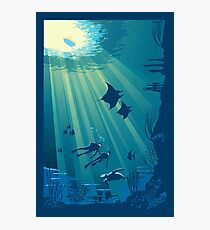 Deep Blue Photographic Print