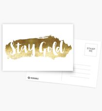 Stay Gold Postcards