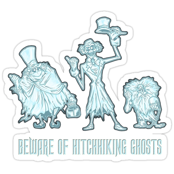 Haunted Mansion Beware Of Hitchhiking Ghosts Stickers By Jacob King Redbubble 9993