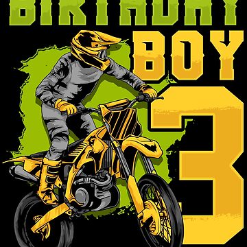 3rd Birthday Motocross Dirt Bike 3 Years Old