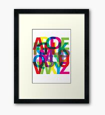 alphabet Framed Print