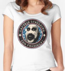 Captain Spaulding for President Women's Fitted Scoop T-Shirt