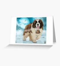 On A Mission - The Saint Bernard Greeting Card